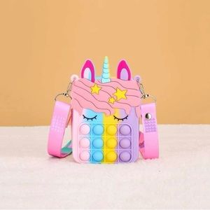 Mini Girls Color-block Bubble Purse